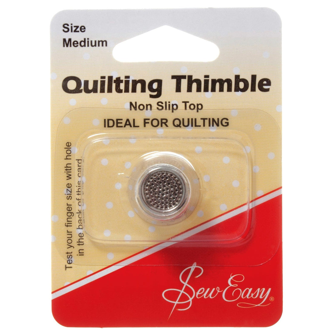 Sew Easy Thimbles Sew Easy Quilters Thimble Non Slip: Medium  - The Sewing Studio