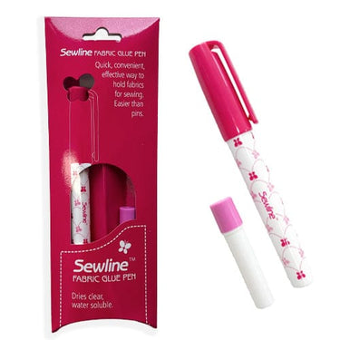 Sewline Glues and Adhesives Sewline Water Soluble Glue Marker & Blue Refill  - The Sewing Studio for sale UK - The Sewing Studio