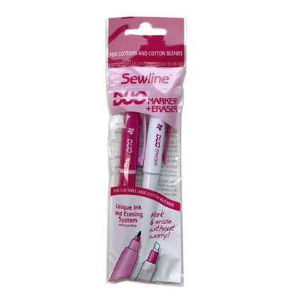 Sewline Pens Pencils Markers Sewline Marker and Eraser For Cotton Fabrics  - The Sewing Studio