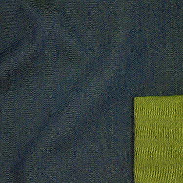 Telio Fabric Norma Jean Denim Fabric Lime Blue 45531-2  - The Sewing Studio for sale UK - The Sewing Studio