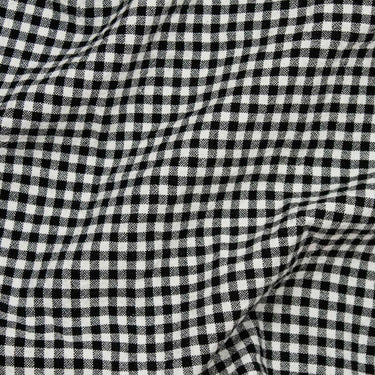 Telio Fabric Organic Cotton Gingham Fabric Black 45235-02  - The Sewing Studio for sale UK - The Sewing Studio