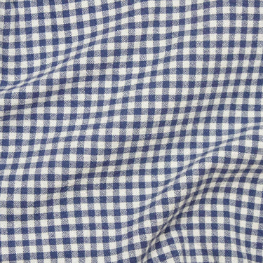 Telio Fabric Organic Cotton Gingham Fabric Blue 45235-10  - The Sewing Studio for sale UK - The Sewing Studio