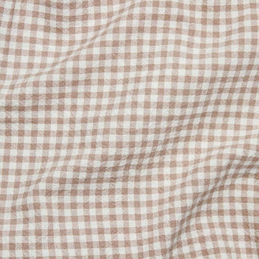 Telio Fabric Organic Cotton Gingham Fabric Dusty Pink 45235-07  - The Sewing Studio for sale UK - The Sewing Studio