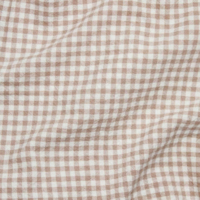 Organic Cotton Gingham Fabric Dusty Pink 45235-07