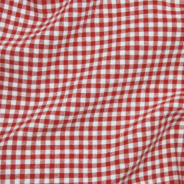 Telio Fabric Organic Cotton Gingham Fabric Red 45235-05  - The Sewing Studio for sale UK - The Sewing Studio