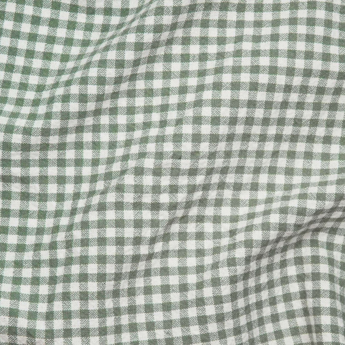 Telio Fabric Organic Cotton Gingham Fabric Sage 45235-08  - The Sewing Studio