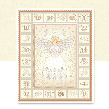 The Sewing Studio Fabric Angel Cream Advent Panel Bundle OPTION 2