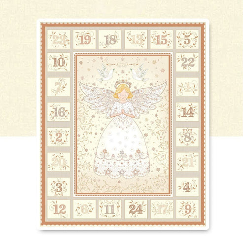 The Sewing Studio Fabric Angel Cream Advent Panel Bundle OPTION 2