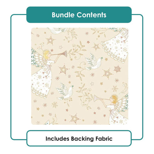 The Sewing Studio Fabric Panels & Labels Angel Cream Advent Panel Bundle OPTION 1