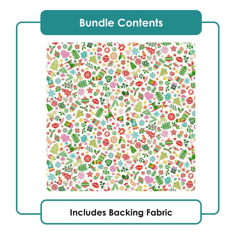 The Sewing Studio Fabric Panels & Labels Christmas Brights Advent Panel Bundle OPTION 1