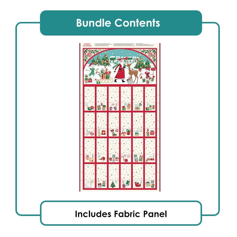 The Sewing Studio Fabric Panels & Labels Christmas Wishes Advent Panel Bundle OPTION 1