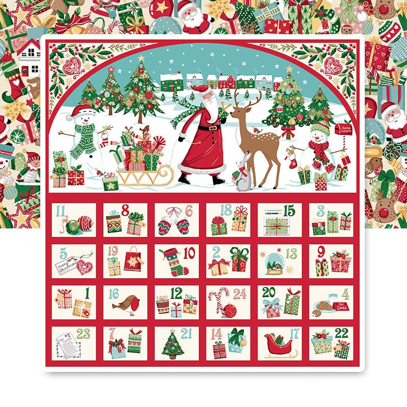 The Sewing Studio Fabric Panels & Labels Christmas Wishes Advent Panel Bundle OPTION 1