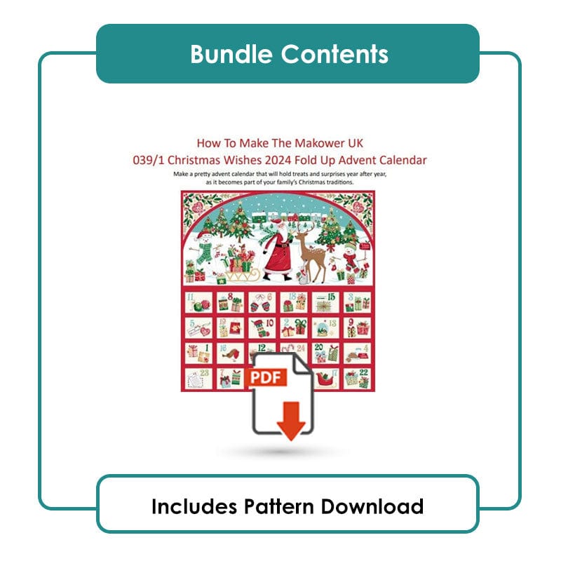 The Sewing Studio Fabric Panels & Labels Christmas Wishes Advent Panel Bundle OPTION 1