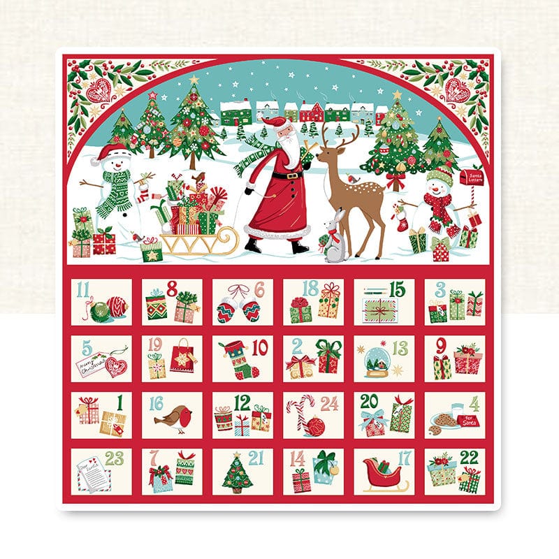 The Sewing Studio Fabric Panels & Labels Christmas Wishes Advent Panel Bundle OPTION 2