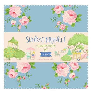 Tilda Fabric Pre Cuts Tilda Sunday Brunch Charm Pack 5 Inch Squares TD300229  - The Sewing Studio for sale UK - The Sewing Studio