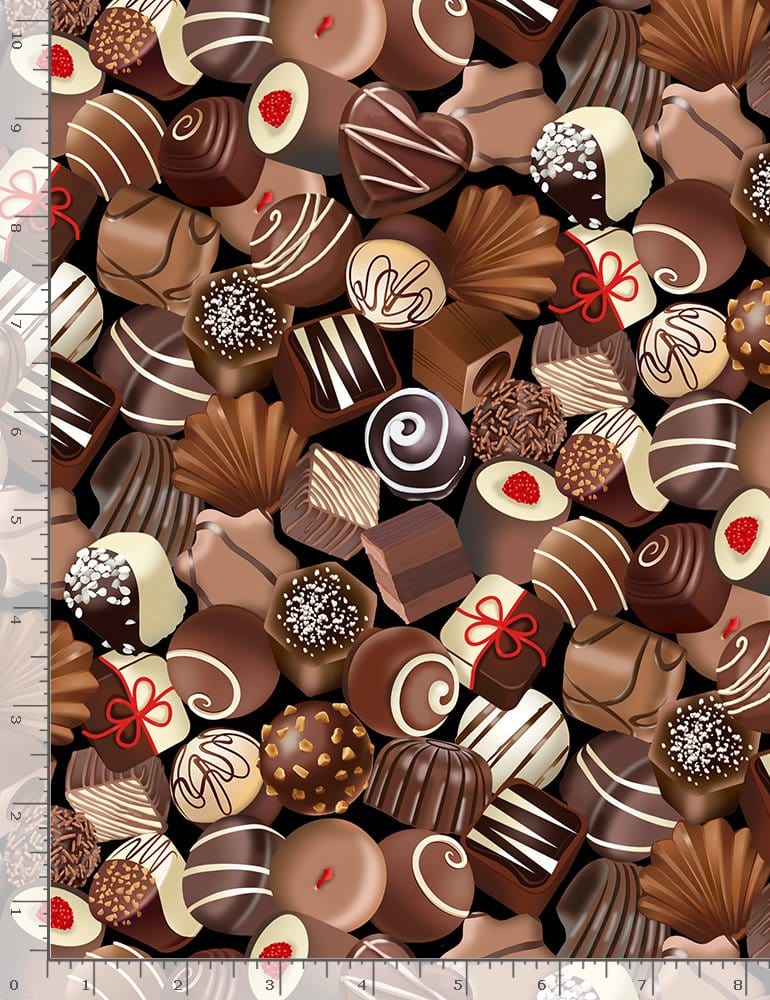 Timeless Treasures Fabric Timeless Treasures Chocolate Lover  - The Sewing Studio