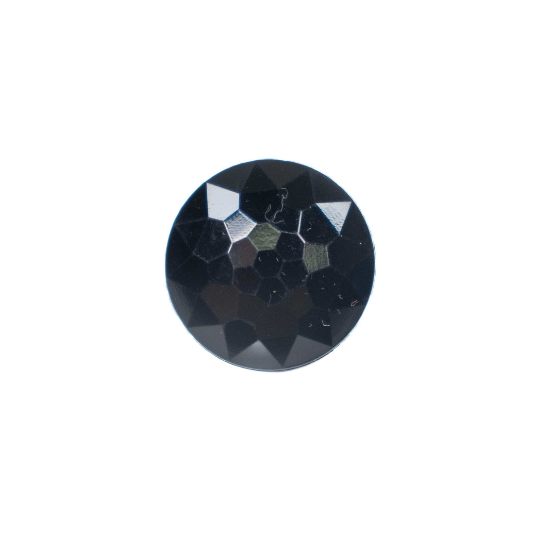 Trimits Buttons Black Round Faceted Button 22mm  - The Sewing Studio