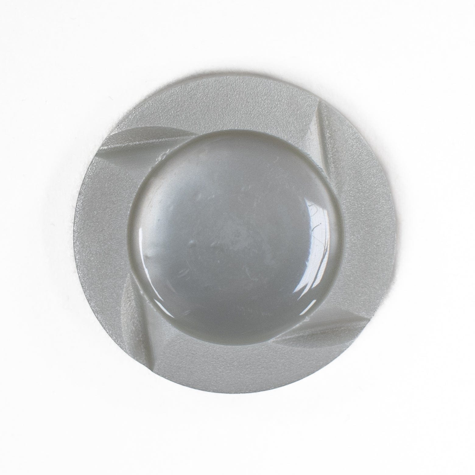 Trimits Buttons Grey Round Button 28mm  - The Sewing Studio