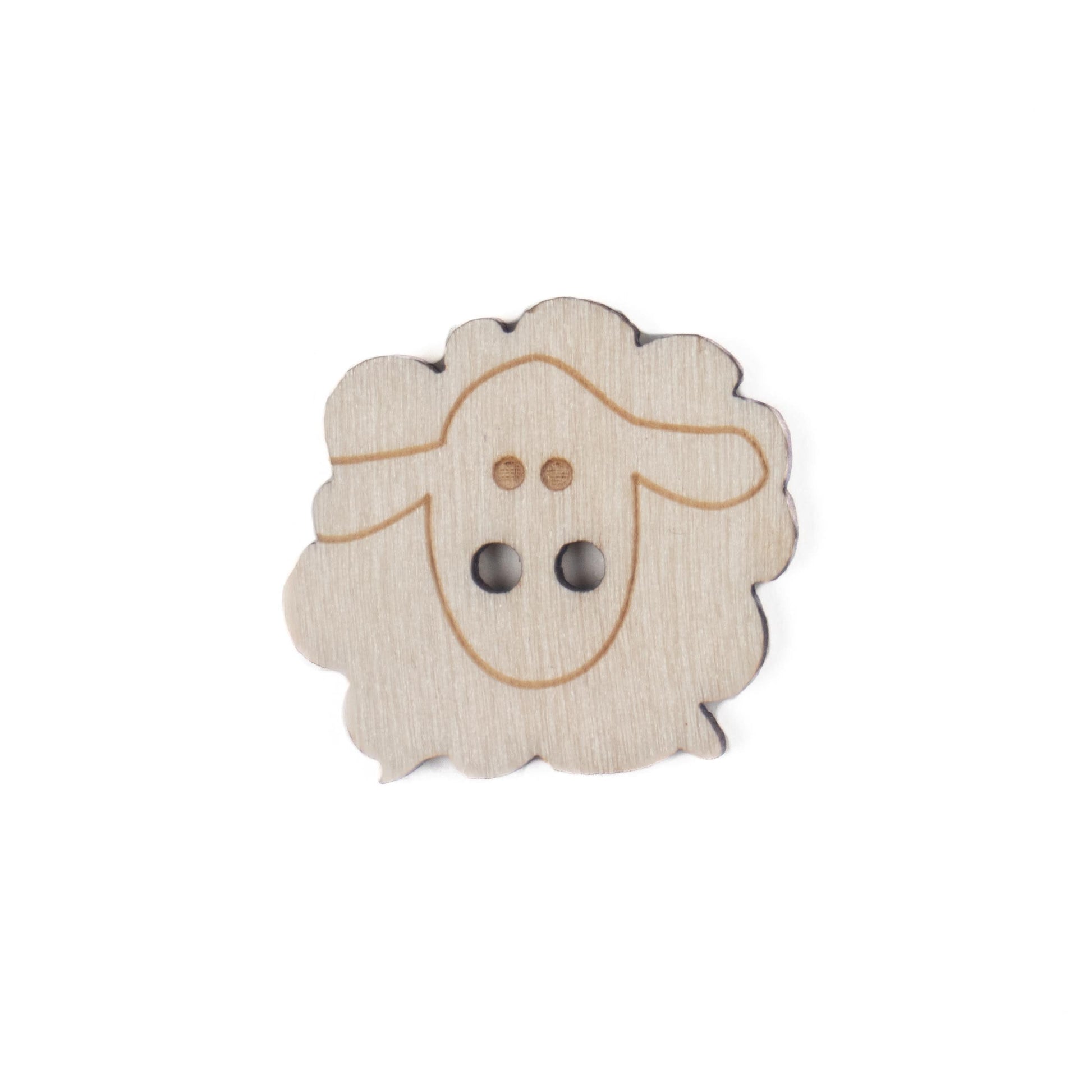 Trimits Buttons Wooden Sheep Button 23mm  - The Sewing Studio