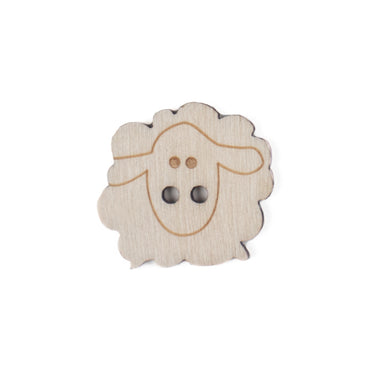 Trimits Buttons Wooden Sheep Button 23mm  - The Sewing Studio for sale UK - The Sewing Studio