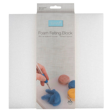 Trimits Craft Accessories Needle Felting Foam Block 10 x 10 Inches  - The Sewing Studio for sale UK - The Sewing Studio