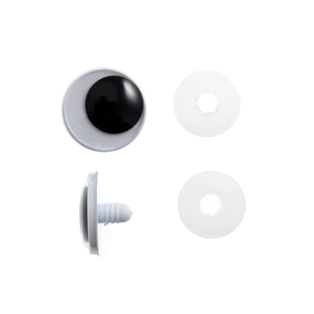 Trimits Craft Accessories Toy Eyes: Safety Googly: 20mm: Black: Pack of 4  - The Sewing Studio