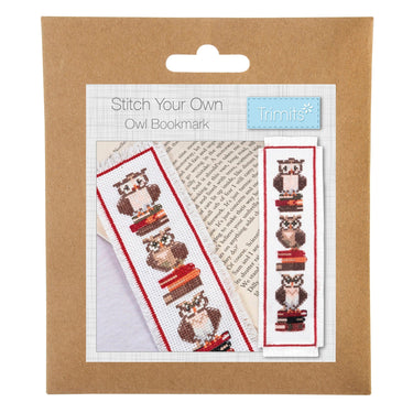 Trimits Cross Stitch Kits Cross Stitch Bookmark Kit Owls  - The Sewing Studio for sale UK - The Sewing Studio