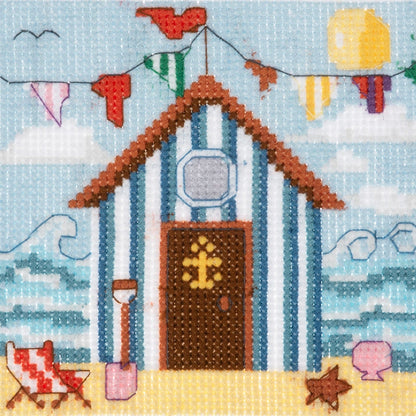 Trimits Cross Stitch Kits Cross Stitch Kit Beach Hut  - The Sewing Studio