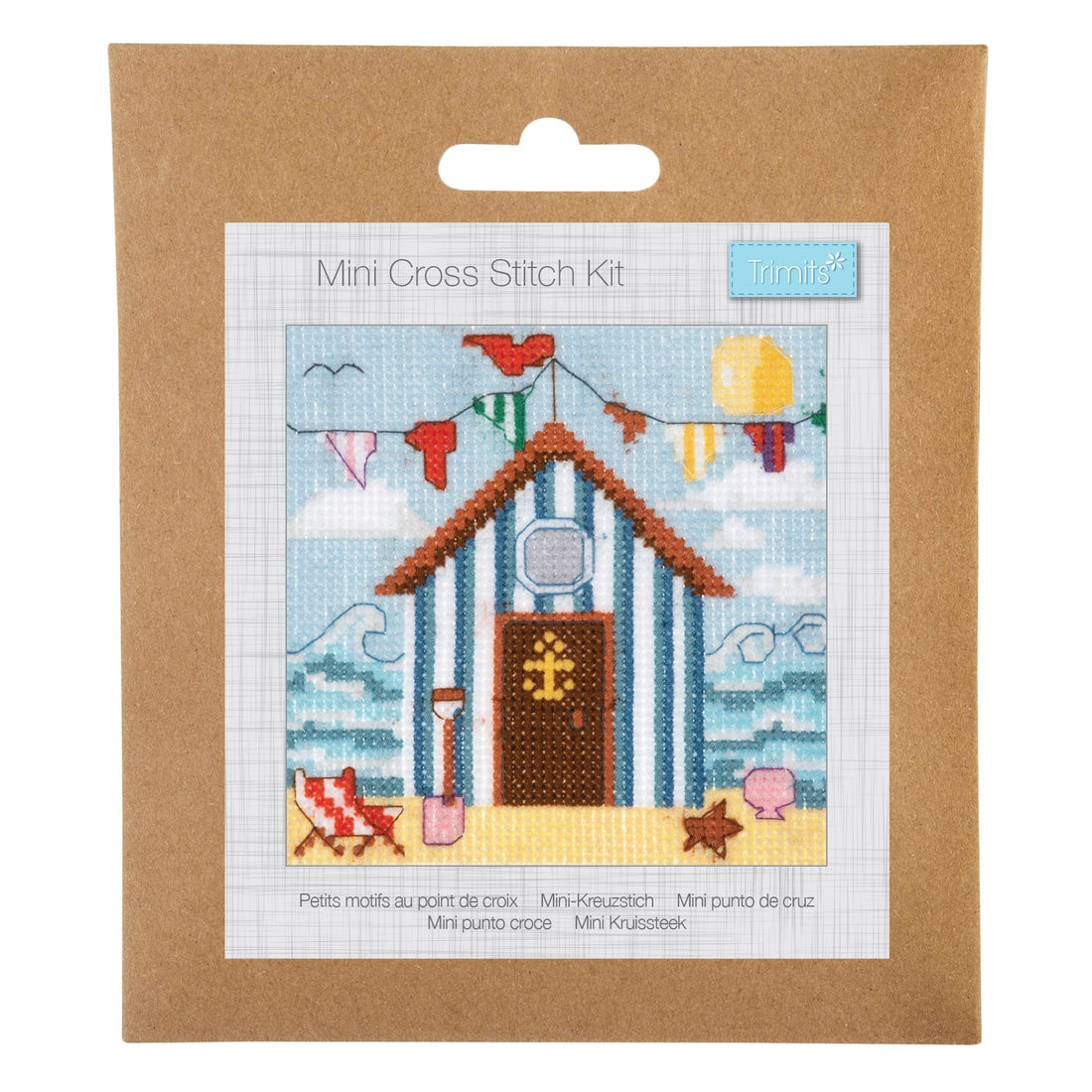 Trimits Cross Stitch Kits Cross Stitch Kit Beach Hut  - The Sewing Studio