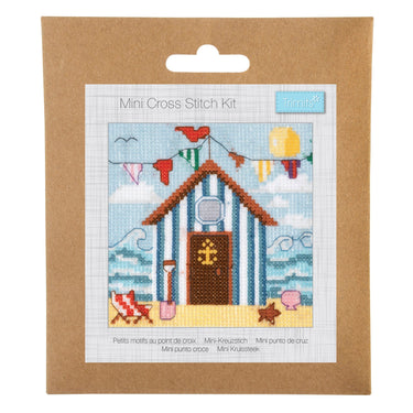 Trimits Cross Stitch Kits Cross Stitch Kit Beach Hut  - The Sewing Studio for sale UK - The Sewing Studio