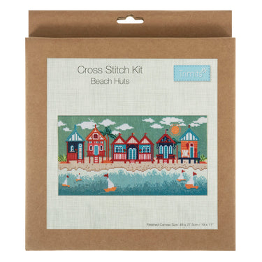 Trimits Cross Stitch Kits Cross Stitch Kit Beach Huts  - The Sewing Studio for sale UK - The Sewing Studio