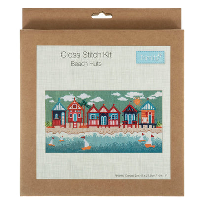 Trimits Cross Stitch Kits Cross Stitch Kit Beach Huts  - The Sewing Studio