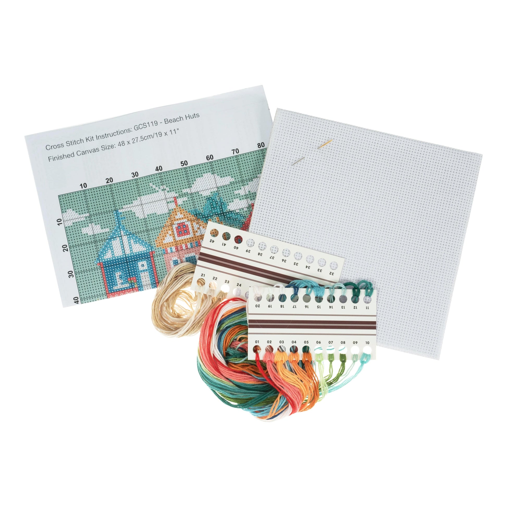 Trimits Cross Stitch Kits Cross Stitch Kit Beach Huts  - The Sewing Studio