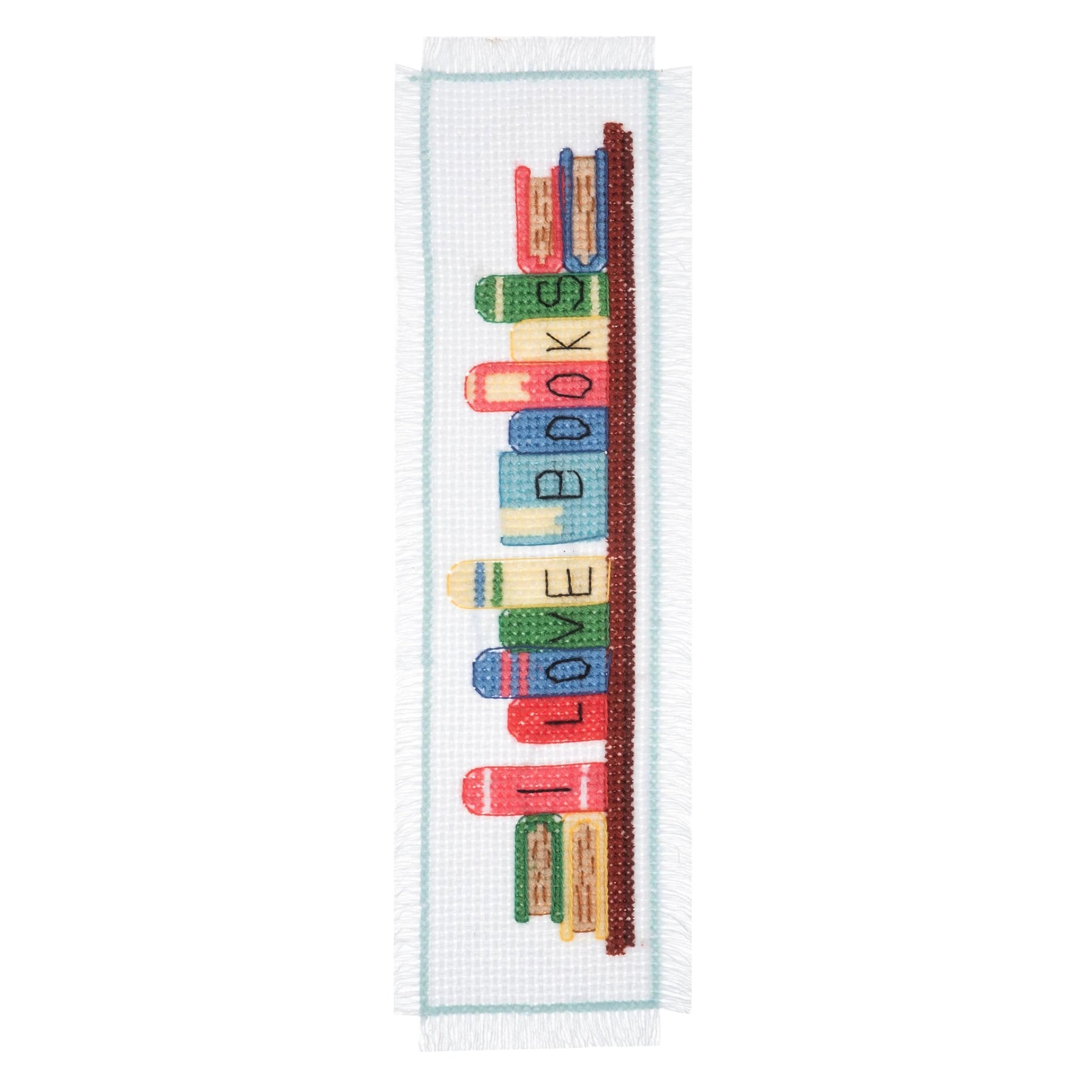 Trimits Cross Stitch Kits Cross Stitch Kit Bookmark I Love Books  - The Sewing Studio