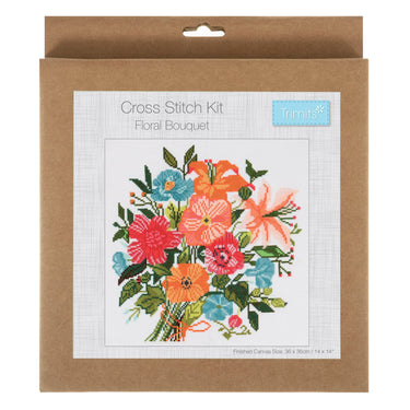 Trimits Cross Stitch Kits Cross Stitch Kit Floral Bouquet  - The Sewing Studio for sale UK - The Sewing Studio