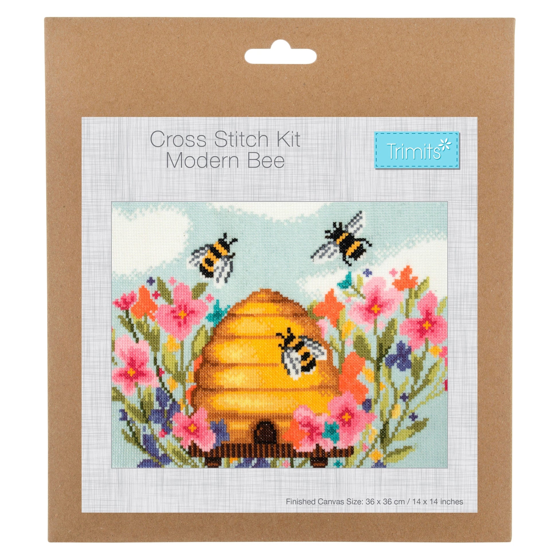 Trimits Cross Stitch Kits Cross Stitch Kit Modern Bee  - The Sewing Studio