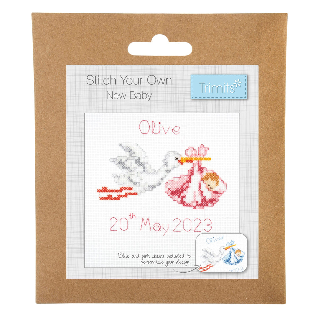 Trimits Cross Stitch Kits Cross Stitch Kit New Baby  - The Sewing Studio