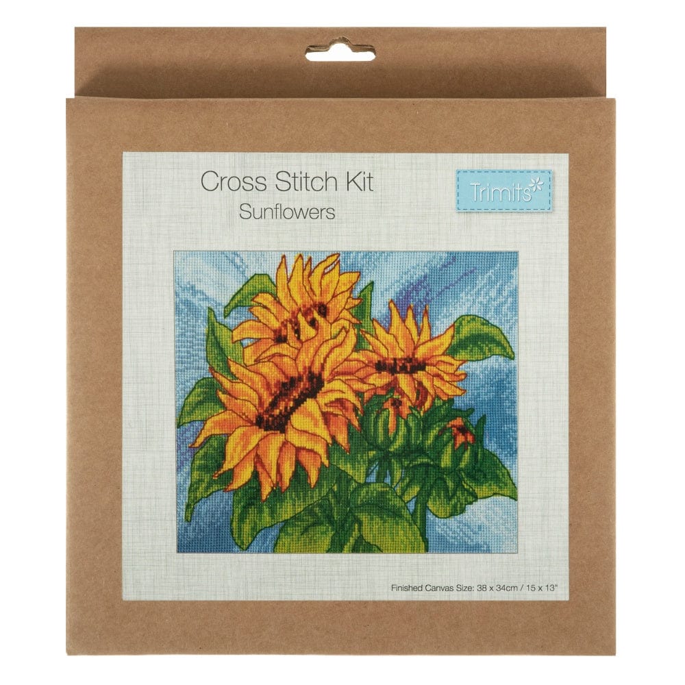 Trimits Cross Stitch Kits Cross Stitch Kit Sunflowers  - The Sewing Studio