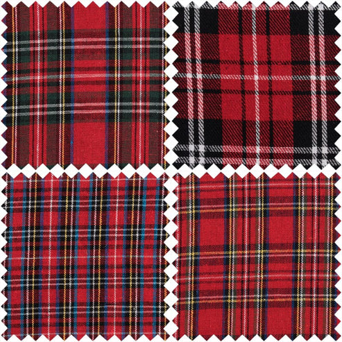 Trimits Fabric Pre Cuts Tartan Fat Quarter Pack