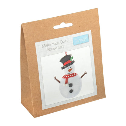 Trimits Felting Kits Felt Decoration Kit: Snowman  - The Sewing Studio