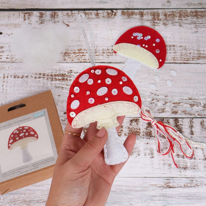 Trimits Felting Kits Felt Decoration Kit: Toadstool  - The Sewing Studio