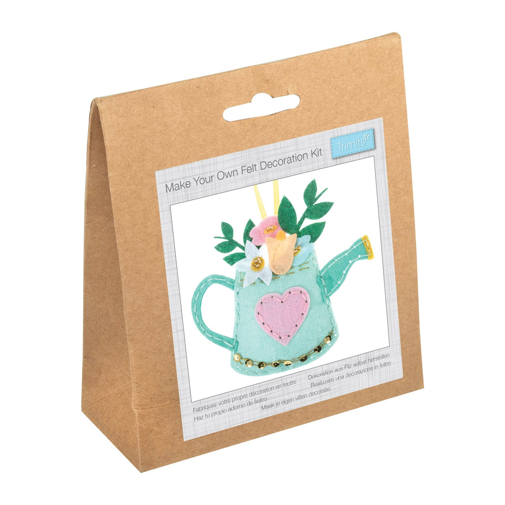 Trimits Felting Kits Felt Decoration Kit Watering Can  - The Sewing Studio