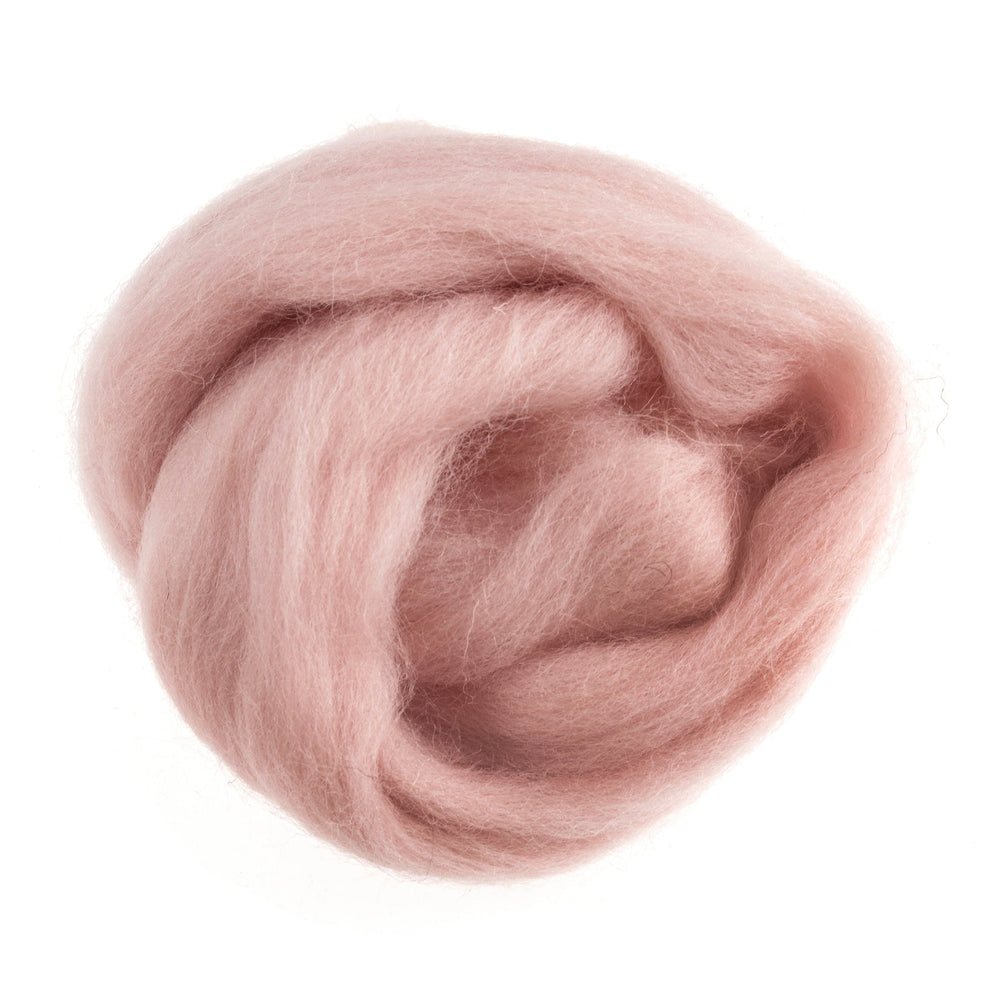 Trimits Felting Wool Natural Wool Roving, Powder Pink, 10g Packet  - The Sewing Studio