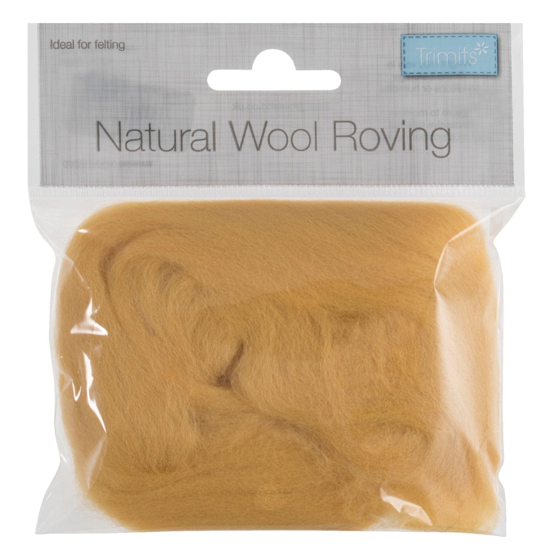 Trimits Felting Wool Natural Wool Roving, Yellow, 10g Packet  - The Sewing Studio