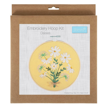 Trimits Sewing Kits Embroidery Hoop Kit Daisies  - The Sewing Studio for sale UK - The Sewing Studio