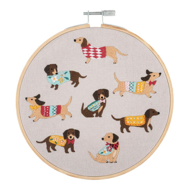 Trimits Sewing Kits Embroidery Hoop Kit Dogs  - The Sewing Studio for sale UK - The Sewing Studio