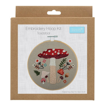 Trimits Sewing Kits Embroidery Hoop Kit: Toadstool  - The Sewing Studio for sale UK - The Sewing Studio