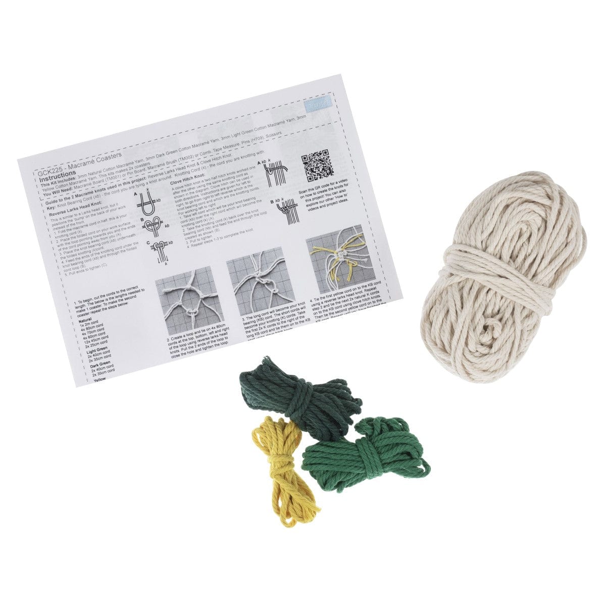 Trimits Sewing Kits Macramé Kit Coaster  - The Sewing Studio