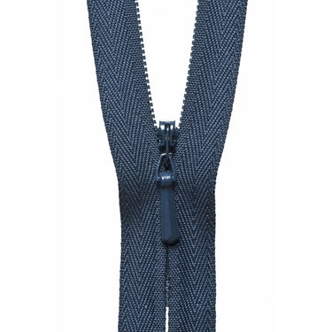 YKK Zips YKK Concealed Zip 56cm/ 22 inch: Dark Navy (Colour 560)  - The Sewing Studio for sale UK - The Sewing Studio