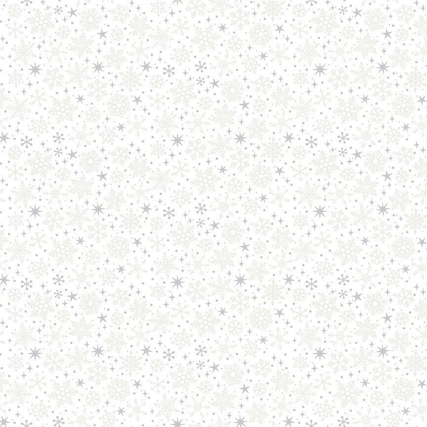 Makower Christmas Fabric Snowflake